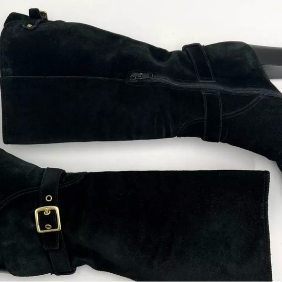 Coach Robynn black suede boots. - Picture 5 of 9